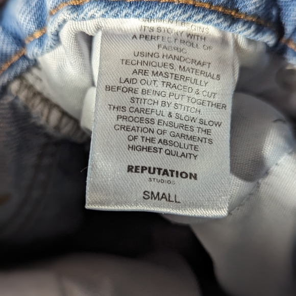 Reputation 90s inspired denim size small (30x30) - Picture 2 of 6
